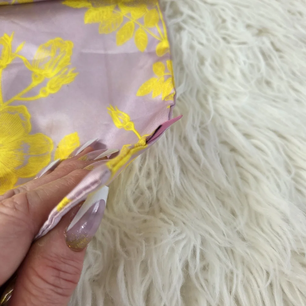 Ipsy Refreshments Glam Bag Medium Purple Floral Cosmetic Bag